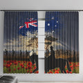 Australia ANZAC Day Window Curtain The Lonesome Pine