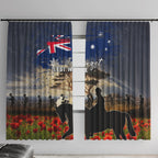 Australia ANZAC Day Window Curtain The Lonesome Pine