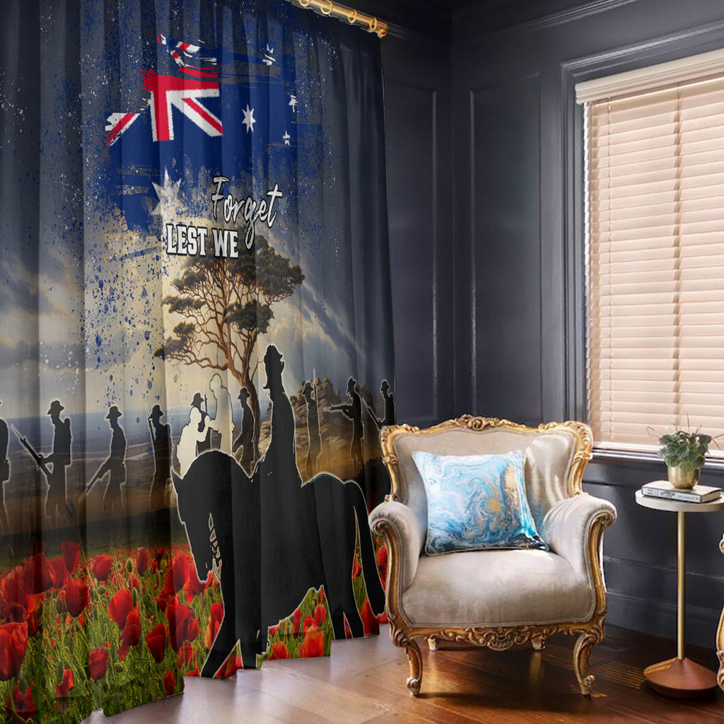 Australia ANZAC Day Window Curtain The Lonesome Pine