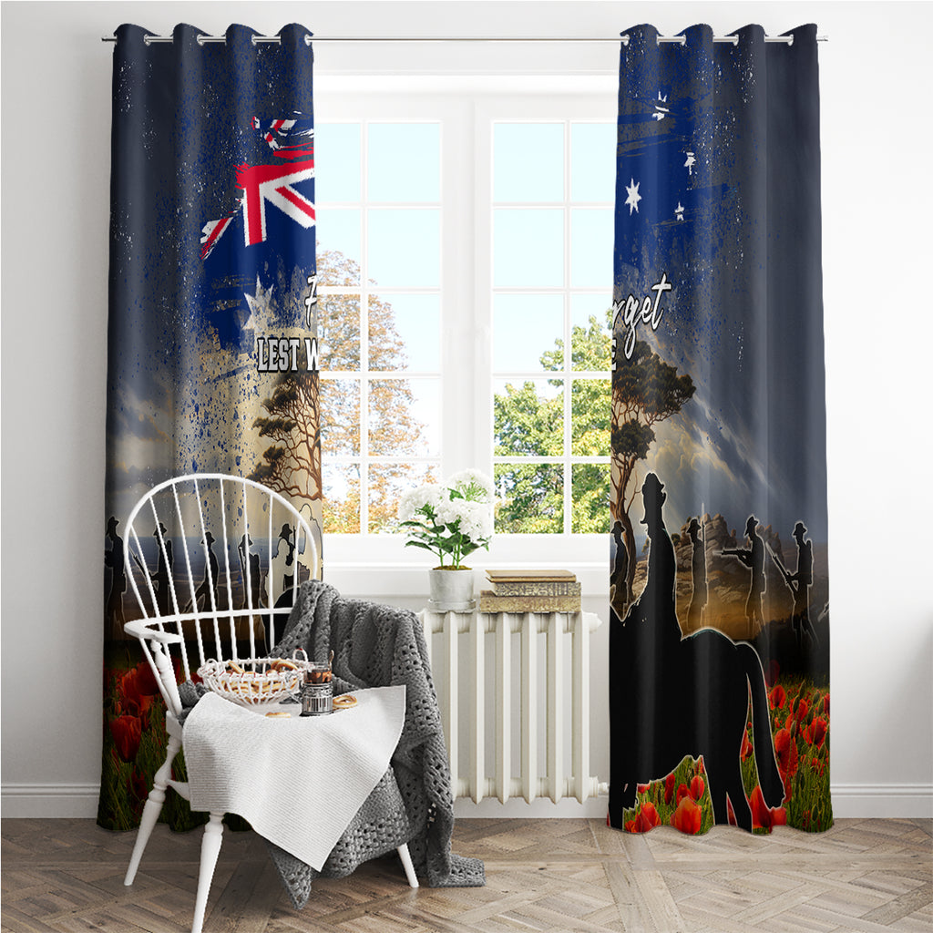Australia ANZAC Day Window Curtain The Lonesome Pine