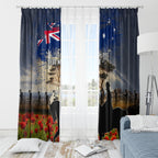 Australia ANZAC Day Window Curtain The Lonesome Pine