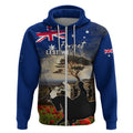 Australia ANZAC Day Zip Hoodie The Lonesome Pine