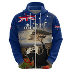 Australia ANZAC Day Zip Hoodie The Lonesome Pine