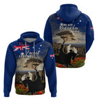 Australia ANZAC Day Zip Hoodie The Lonesome Pine