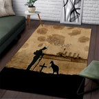Australia ANZAC Day Area Rug HMAS Sydney I Chatham-Class Light Cruiser