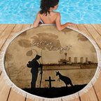 Australia ANZAC Day Beach Blanket HMAS Sydney I Chatham-Class Light Cruiser