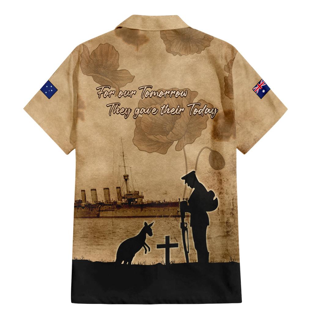 Australia ANZAC Day Family Matching Mermaid Dress and Hawaiian Shirt HMAS Sydney I Chatham-Class Light Cruiser