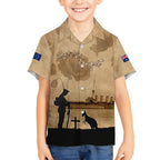 Australia ANZAC Day Hawaiian Shirt HMAS Sydney I Chatham-Class Light Cruiser