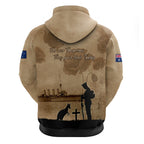 Australia ANZAC Day Hoodie HMAS Sydney I Chatham-Class Light Cruiser