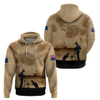 Australia ANZAC Day Hoodie HMAS Sydney I Chatham-Class Light Cruiser