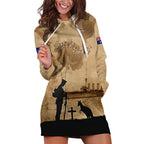 Australia ANZAC Day Hoodie Dress HMAS Sydney I Chatham-Class Light Cruiser