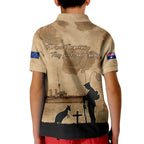 Australia ANZAC Day Kid Polo Shirt HMAS Sydney I Chatham-Class Light Cruiser