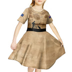 Australia ANZAC Day Kid Short Sleeve Dress HMAS Sydney I Chatham-Class Light Cruiser