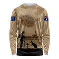 Australia ANZAC Day Long Sleeve Shirt HMAS Sydney I Chatham-Class Light Cruiser