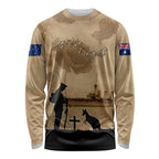 Australia ANZAC Day Long Sleeve Shirt HMAS Sydney I Chatham-Class Light Cruiser
