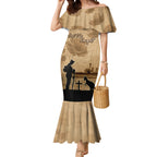 Australia ANZAC Day Mermaid Dress HMAS Sydney I Chatham-Class Light Cruiser