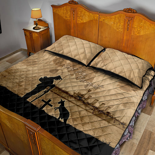 Australia ANZAC Day Quilt Bed Set HMAS Sydney I Chatham-Class Light Cruiser