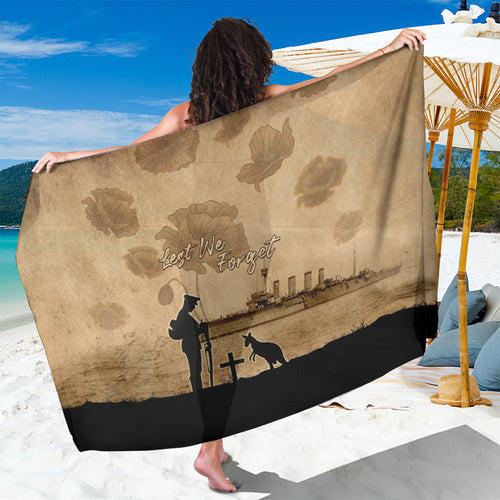 Australia ANZAC Day Sarong HMAS Sydney I Chatham-Class Light Cruiser
