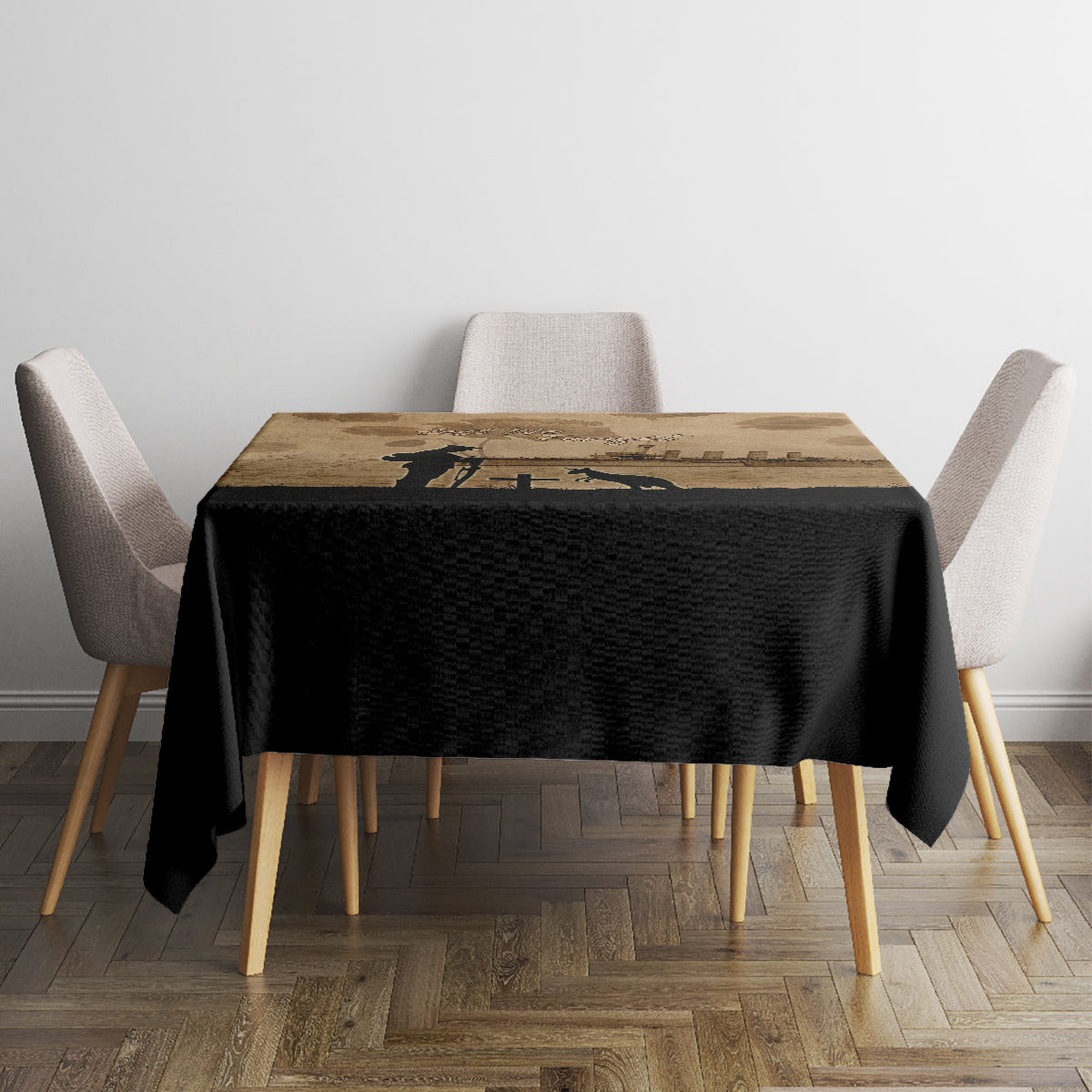 Australia ANZAC Day Tablecloth HMAS Sydney I Chatham-Class Light Cruiser