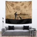 Australia ANZAC Day Tapestry HMAS Sydney I Chatham-Class Light Cruiser