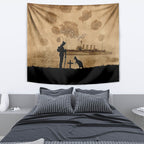 Australia ANZAC Day Tapestry HMAS Sydney I Chatham-Class Light Cruiser