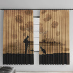 Australia ANZAC Day Window Curtain HMAS Sydney I Chatham-Class Light Cruiser