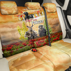 Australia And New Zealand ANZAC Day Back Car Seat Cover Kangaroo And Kiwi Bird Soldiers Lest We Forget