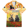 Australia And New Zealand ANZAC Day Hawaiian Shirt Kangaroo And Kiwi Bird Soldiers Lest We Forget