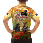 Australia And New Zealand ANZAC Day Hawaiian Shirt Kangaroo And Kiwi Bird Soldiers Lest We Forget