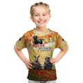 Australia And New Zealand ANZAC Day Kid T Shirt Kangaroo And Kiwi Bird Soldiers Lest We Forget