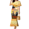 Australia And New Zealand ANZAC Day Mermaid Dress Kangaroo And Kiwi Bird Soldiers Lest We Forget