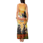 Australia And New Zealand ANZAC Day Tank Maxi Dress Kangaroo And Kiwi Bird Soldiers Lest We Forget
