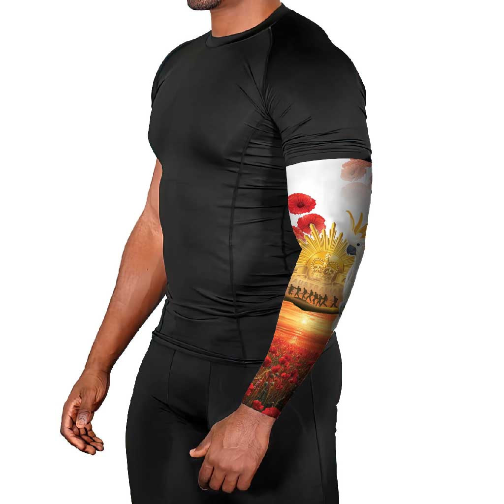 Australia Cockatoo ANZAC Day Arm Sleeves Lest We Forget