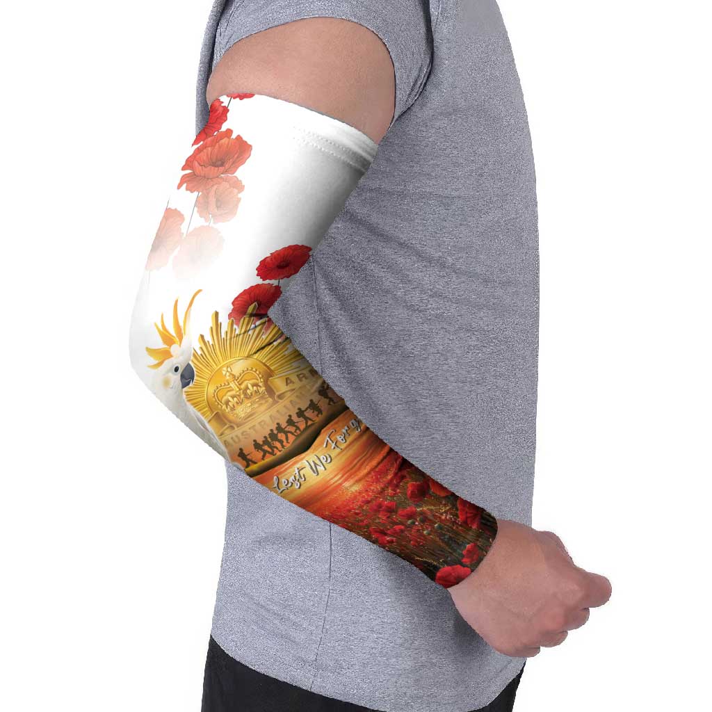Australia Cockatoo ANZAC Day Arm Sleeves Lest We Forget