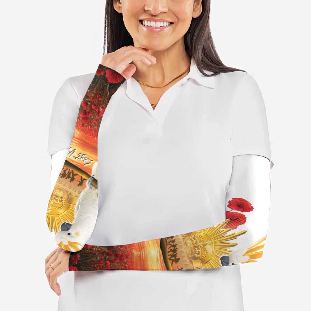 Australia Cockatoo ANZAC Day Arm Sleeves Lest We Forget