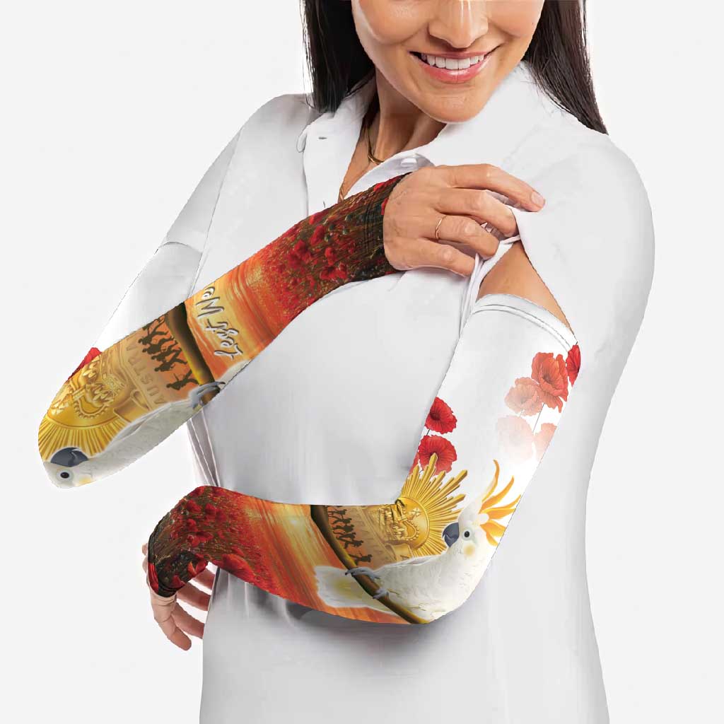Australia Cockatoo ANZAC Day Arm Sleeves Lest We Forget