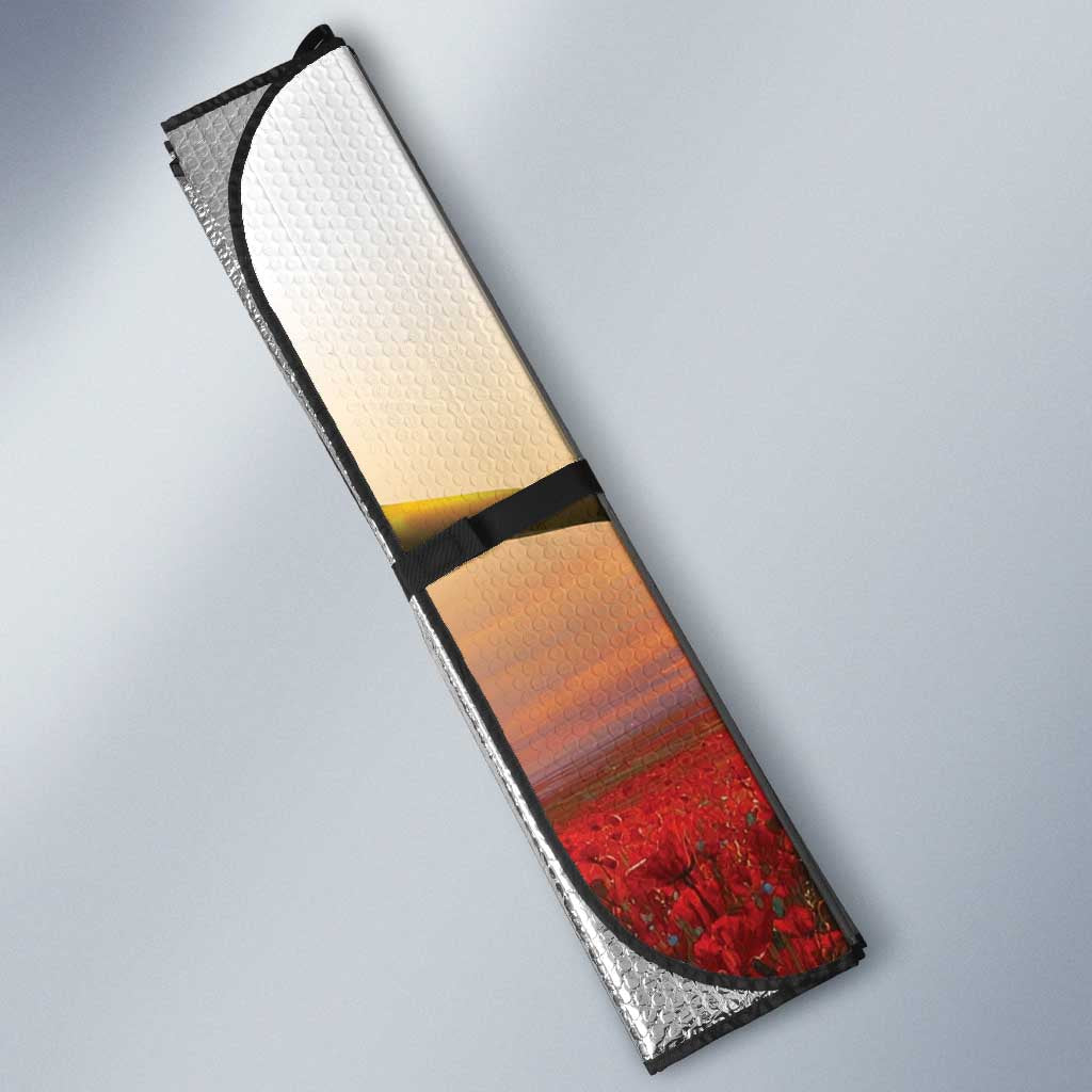 Australia Cockatoo ANZAC Day Auto Sun Shade Lest We Forget