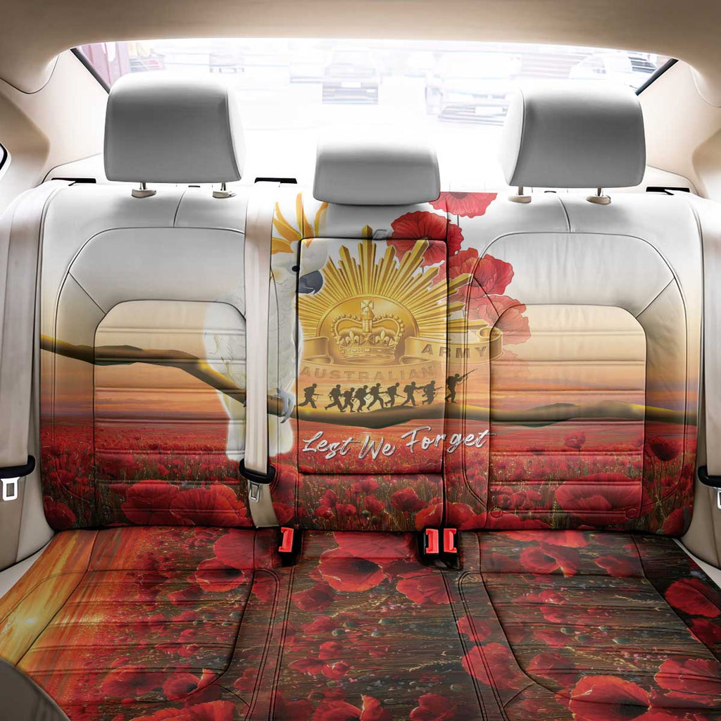 Australia Cockatoo ANZAC Day Back Car Seat Cover Lest We Forget