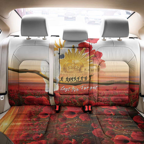 Australia Cockatoo ANZAC Day Back Car Seat Cover Lest We Forget