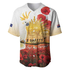 Australia Cockatoo ANZAC Day Baseball Jersey Lest We Forget