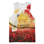 Australia Cockatoo ANZAC Day Basketball Jersey Lest We Forget