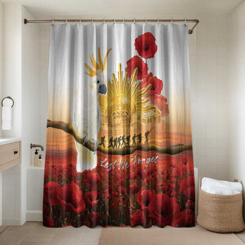 Australia Cockatoo ANZAC Day Bathroom Set Lest We Forget