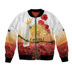 Australia Cockatoo ANZAC Day Bomber Jacket Lest We Forget