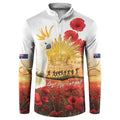 Australia Cockatoo ANZAC Day Button Sweatshirt Lest We Forget