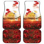 Australia Cockatoo ANZAC Day Car Mats Lest We Forget