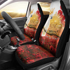 Australia Cockatoo ANZAC Day Car Seat Cover Lest We Forget