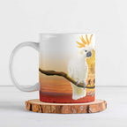 Australia Cockatoo ANZAC Day Ceramic Mug Lest We Forget