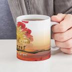 Australia Cockatoo ANZAC Day Ceramic Mug Lest We Forget