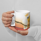 Australia Cockatoo ANZAC Day Ceramic Mug Lest We Forget