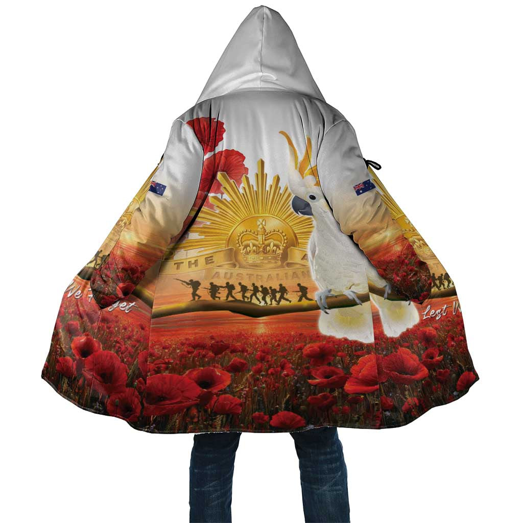 Australia Cockatoo ANZAC Day Cloak Lest We Forget